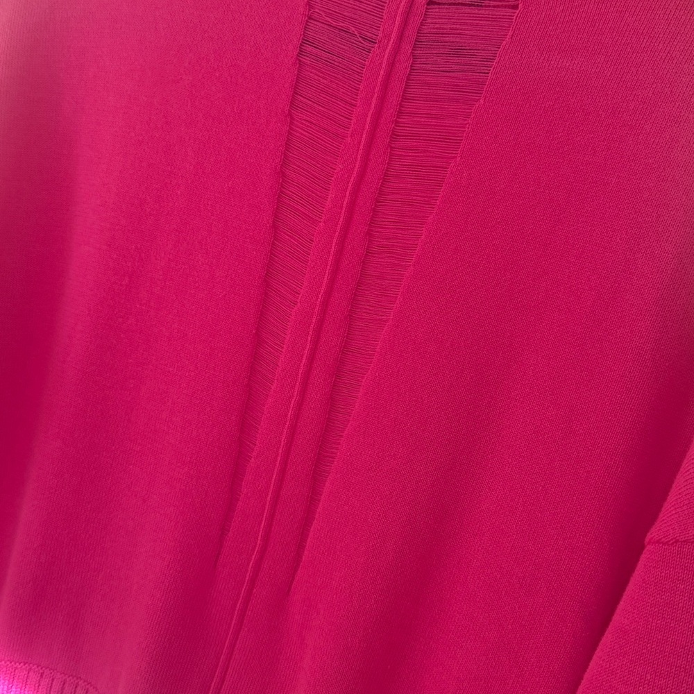 Central Park West Fuchsia Crew Neck Sweater - Picture 4 of 4